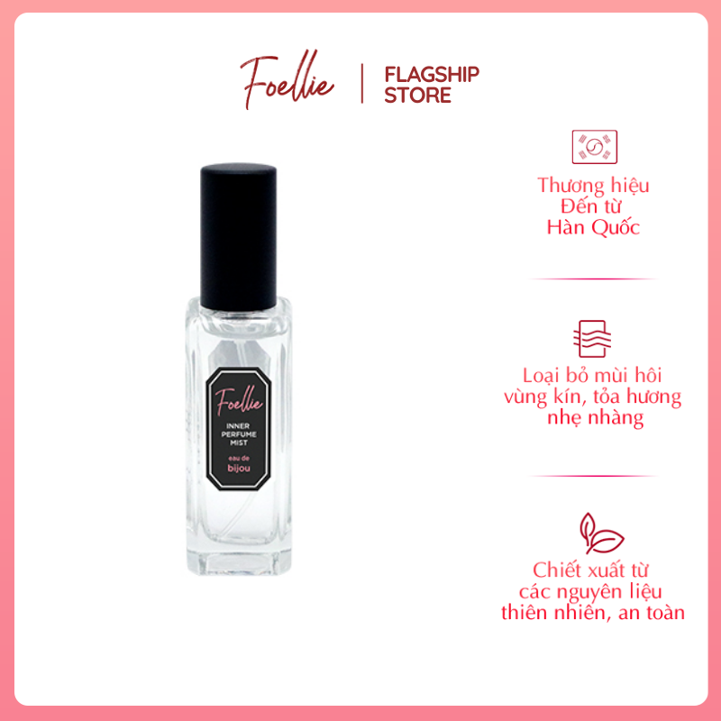 Nước hoa vùng kín foellie hàn quốc dạng xịt tự nhiên hương thơm nồng đượm 20ml - eau de bijou inner perfume mist
