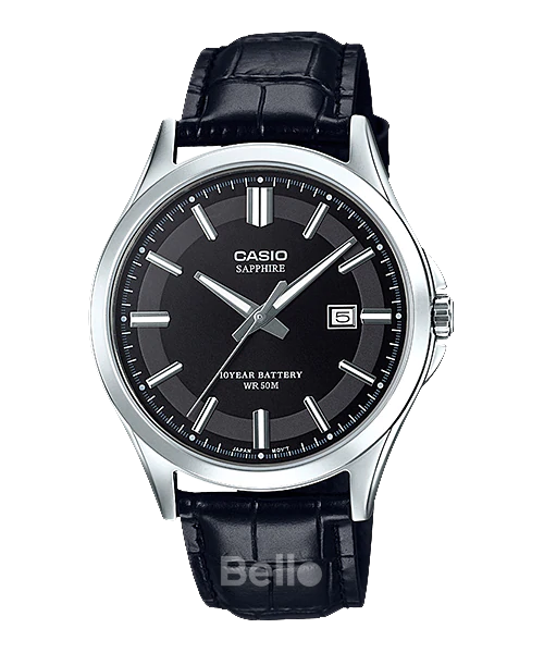 Đồng hồ nam dây da casio mts-100l-1a chính hãng bảo hành 1 năm pin trọn đời