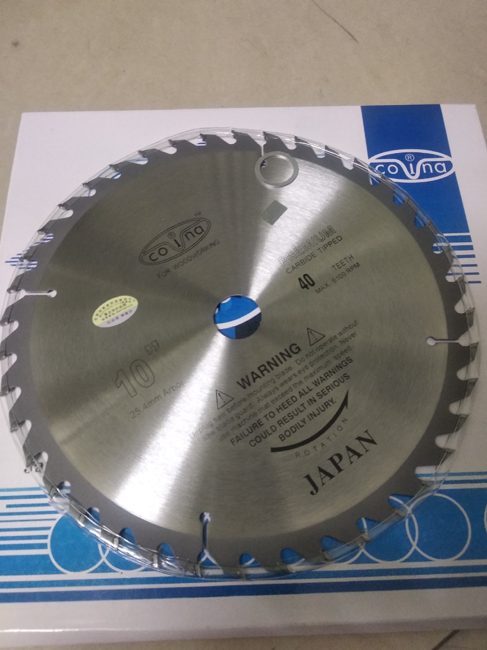 Lữơi cưa covina 250mm x 40 răng 250-40r