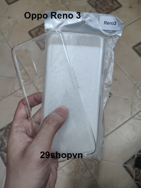 Ốp Oppo Reno 3 dẻo trong suốt