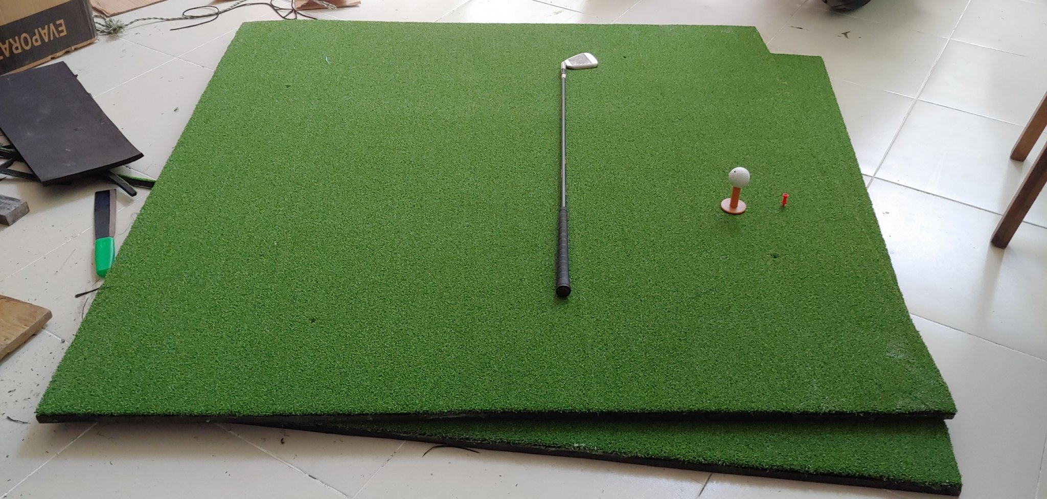 Thảm tập Golf Swing VanDat 100X110 CM - Golf Hitting Mats - Artificial Turf Mat for Indoor/Outdoor Practice, Choose Your Size - Includes 3 Rubber Tees