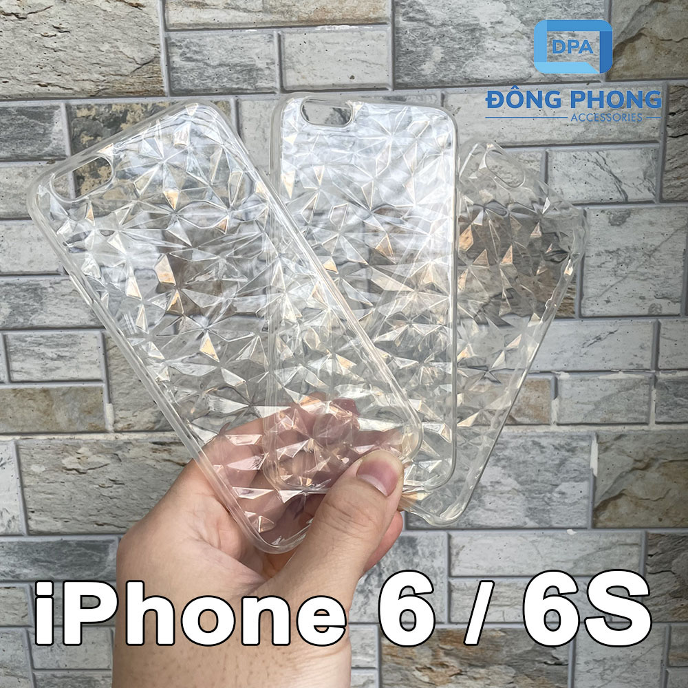 Ốp lưng silicon iphone 6 / 6s chính hãng vân kim cương