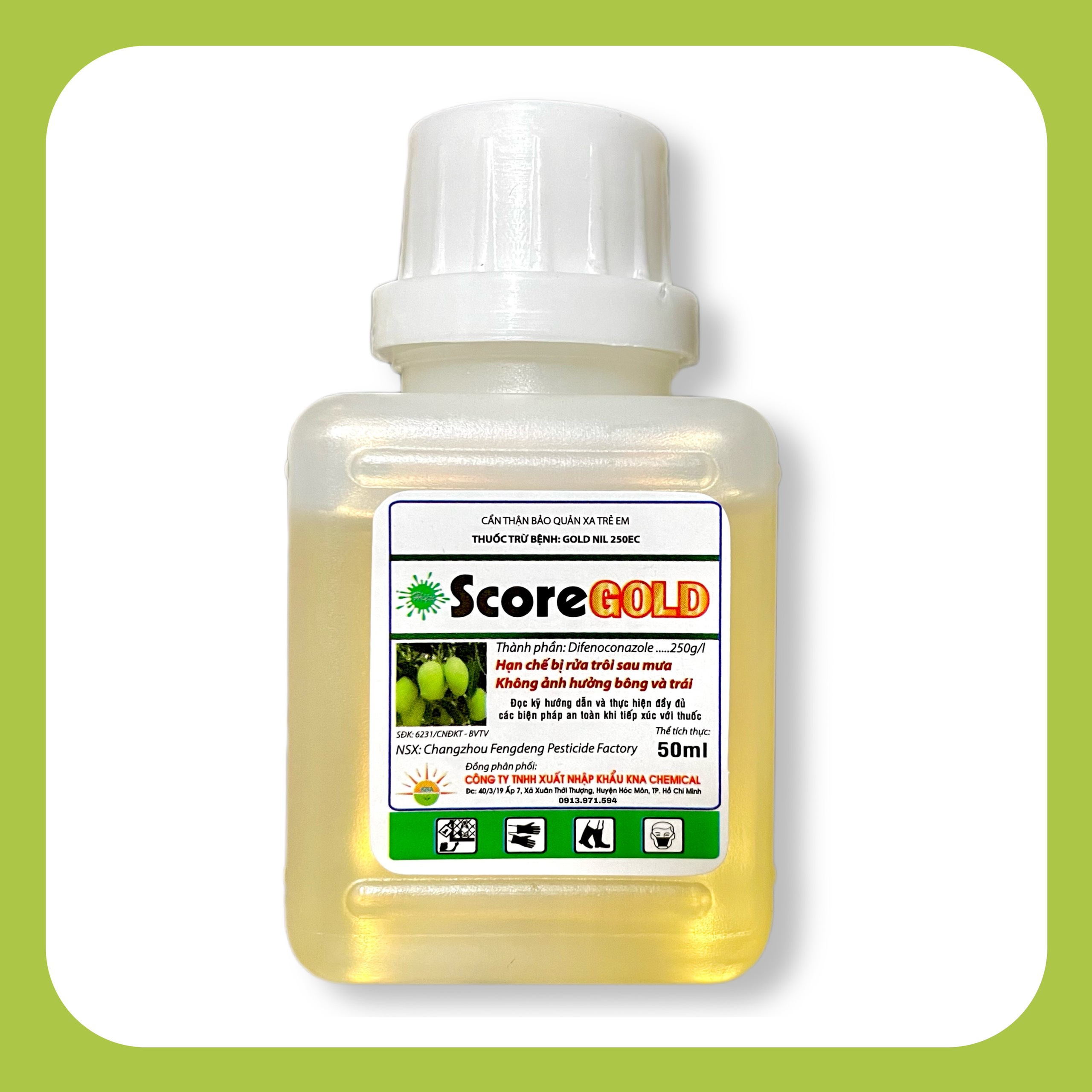 Score gold 250ec - thuốc trừ bệnh thán thư trên xoài, sương mai, phấn trắng, đốm nấm, chết cành - vtnn được mùa