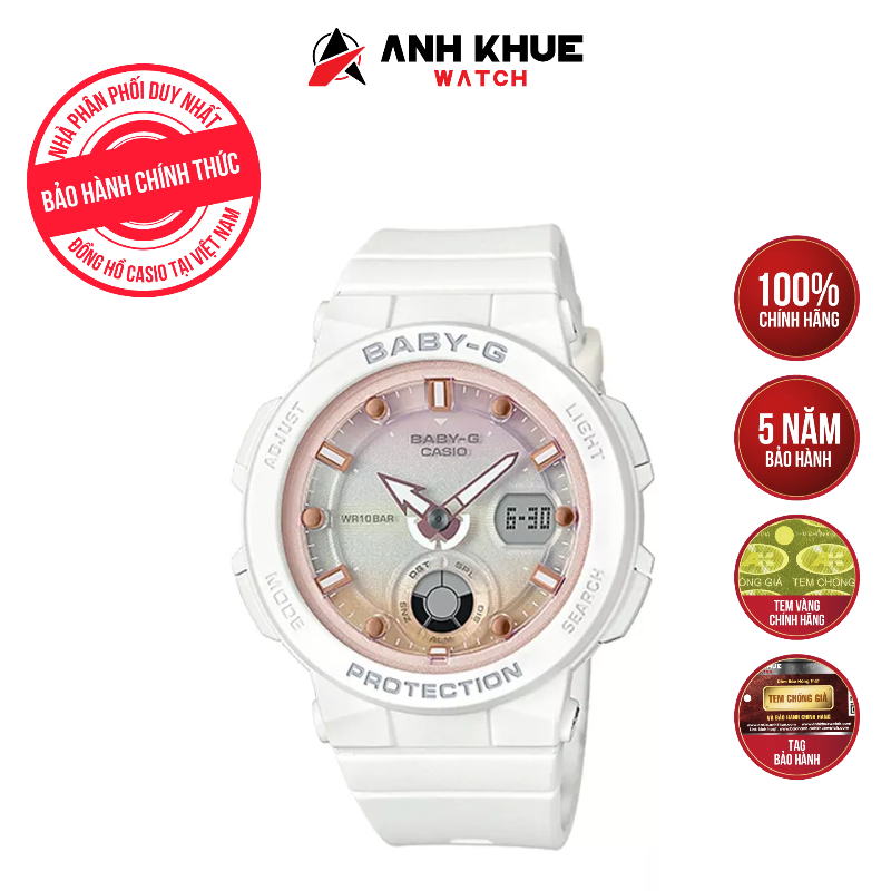 Đồng hồ casio baby-g nữ dây nhựa bga-250-7a2dr