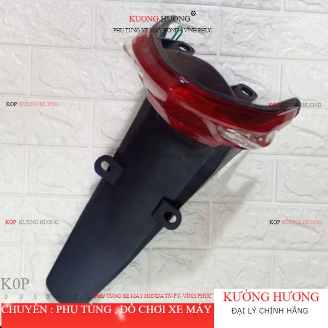 Đuôi đèn chắn bùn sau gắn xe máy Wave Anpha mới đời 2006-2016wave