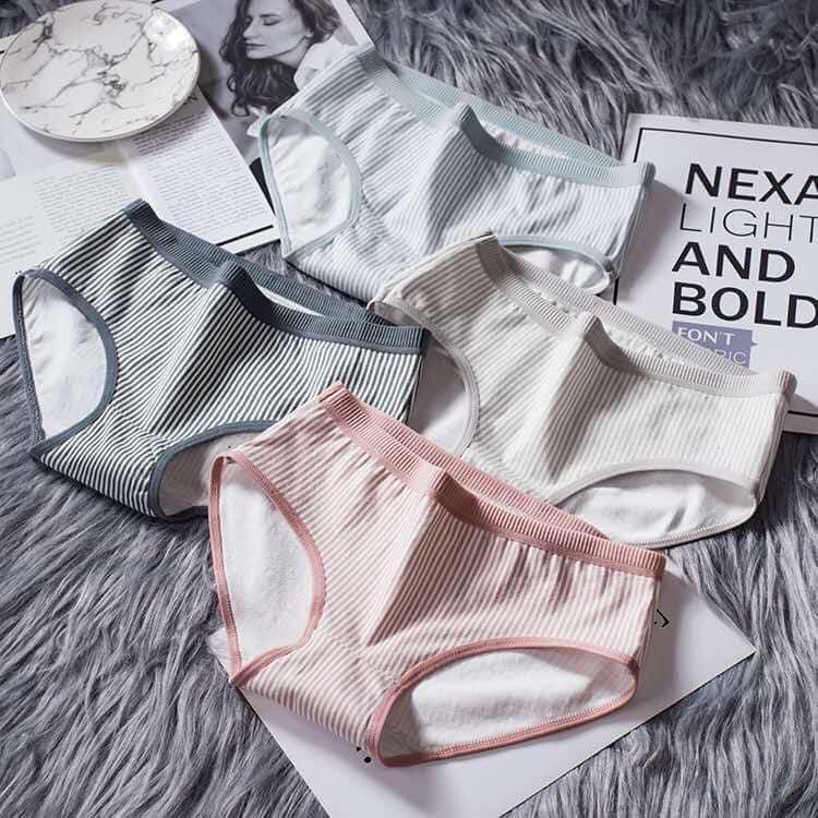 Combo 5 chiếc quần lót nữ su ren thái siêu mịn - thấm hút và giãn 4 chiều tốt - quần sịp nữ - quần lót cotton nữ