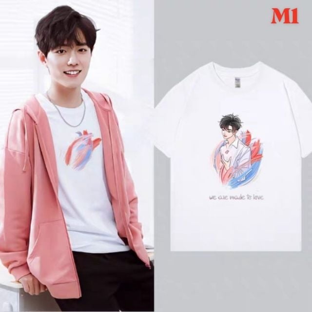 áo Tiêu Chiến Light Điểm Sáng , Áo Thun Tiêu Chiến Điểm Sáng Có Đủ Size