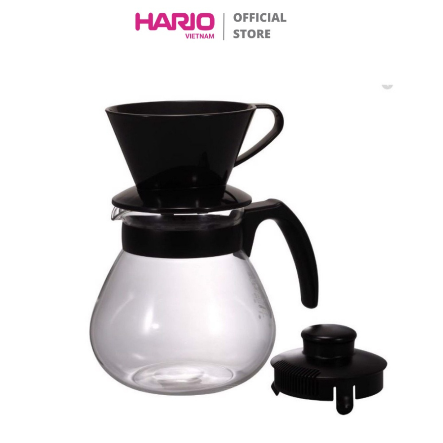 Bộ bình pha cà phê HARIO Teco 1L kèm phễu - "Teco" Dripper Set TCD-100B