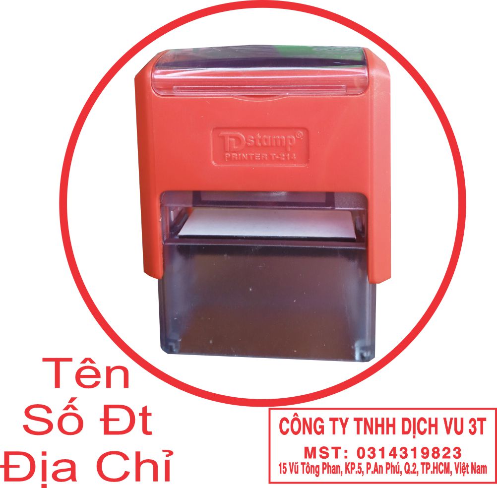 Khắc dấu công ty, dấu tên cửa hàng, khắc dấu tên shop, số điện thoại địa chỉ