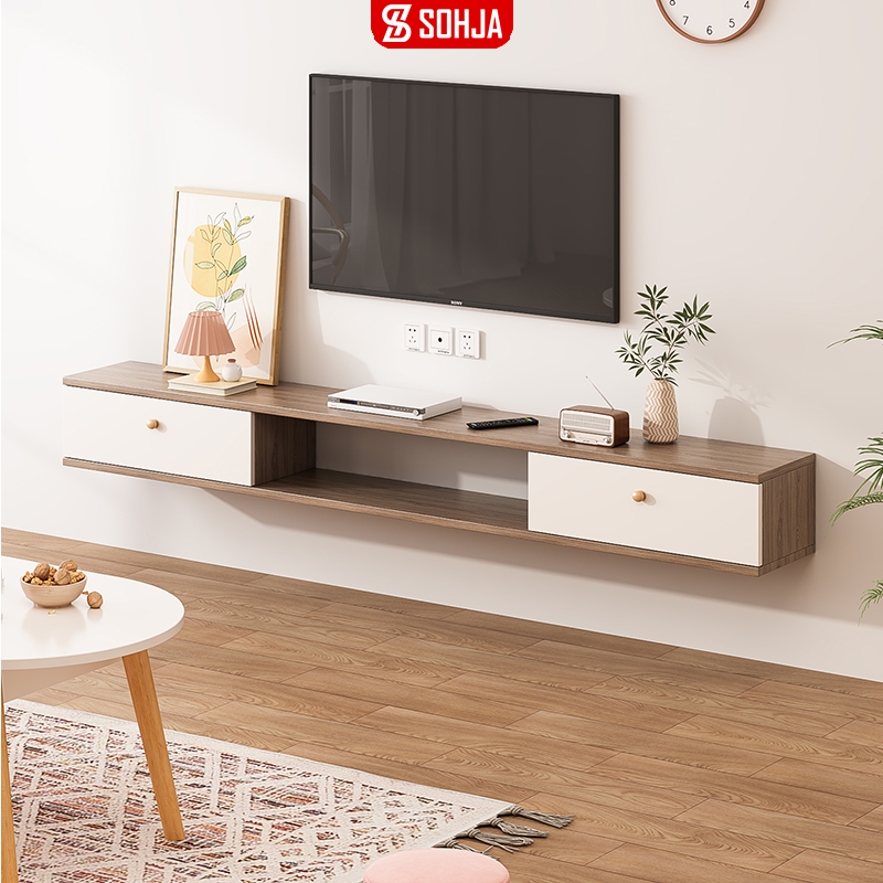 Kệ tivi treo tường SoHJa có hai ngăn kéo tiết kiệm diện tích - GP188