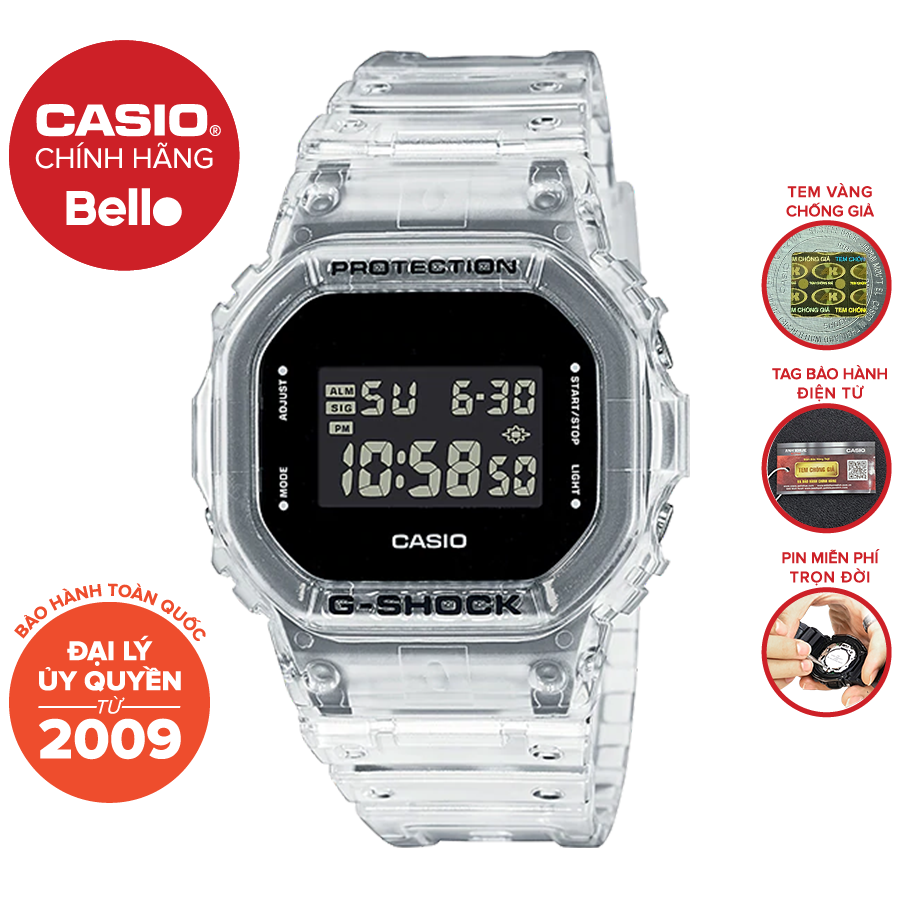 Đồng hồ Casio G-Shock Nam DW-5600SKE-7DR bảo hành chính hãng 5 năm - Pin trọn đời
