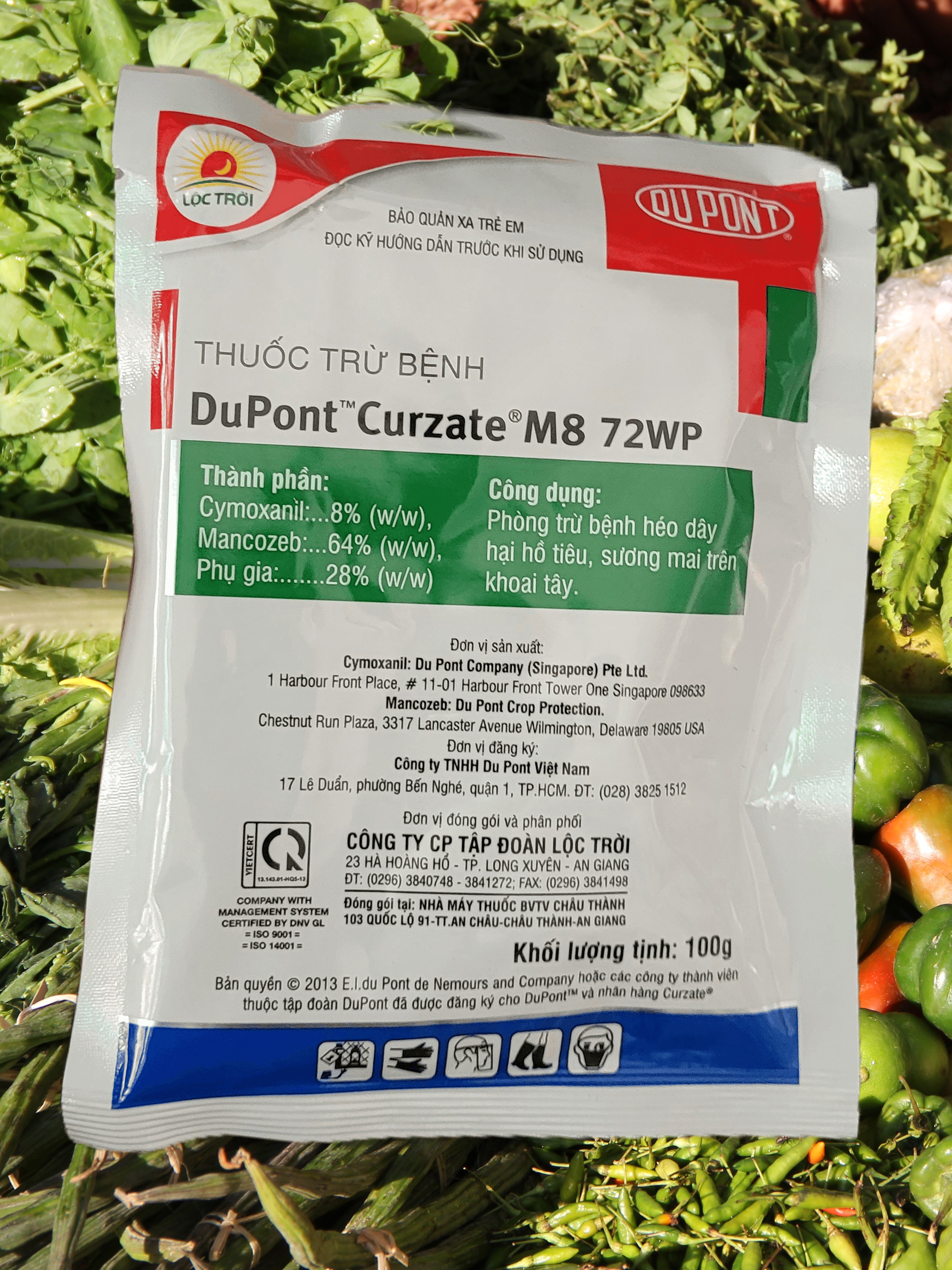 Thuốc trừ bệnh Dupont Curzate M8 gói 100g