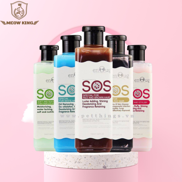 Sữa tắm chó mèo SOS chai 530ml nhiều công dụng