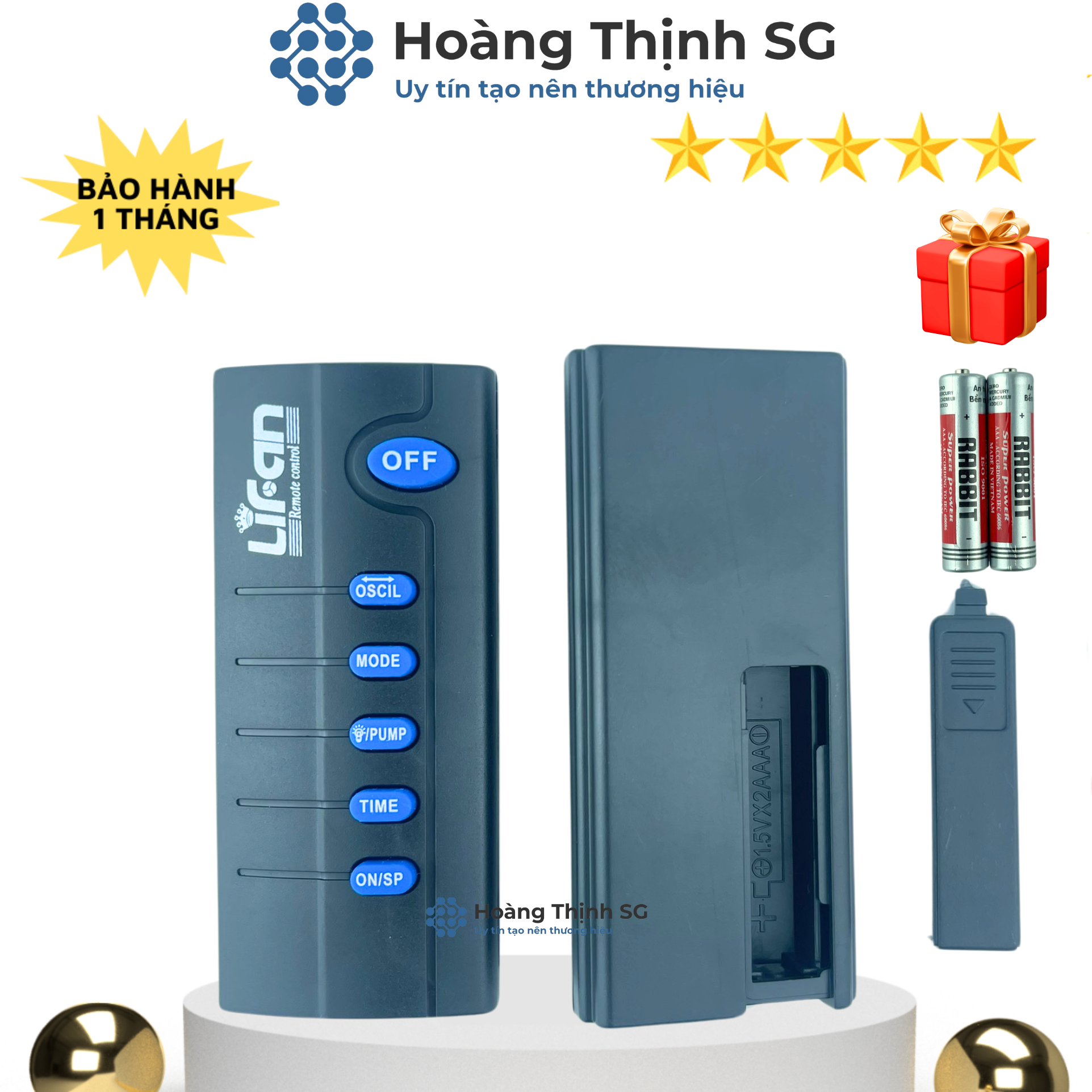 Remote điều khiển quạt Lifan, điều khiển quạt đa năng Lifan- Tặng kèm pin