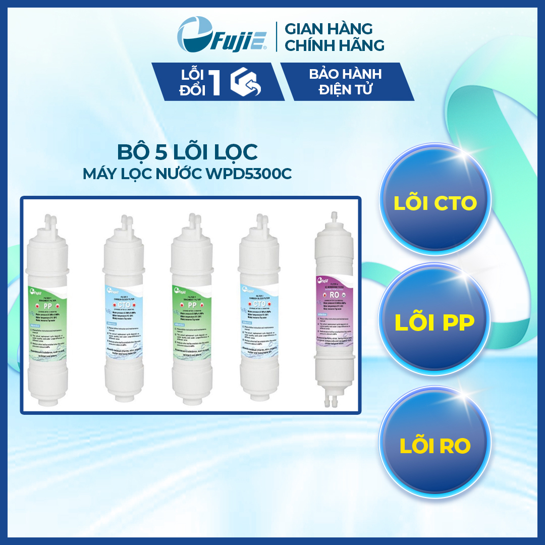 Lõi lọc thay thế cho máy lọc nước tinh khiết RO Fujie WPD5300C