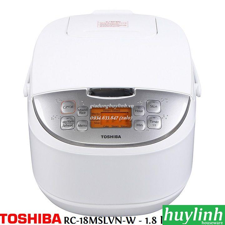 Nồi cơm điện tử toshiba rc-18mslvn - 1.8 lít