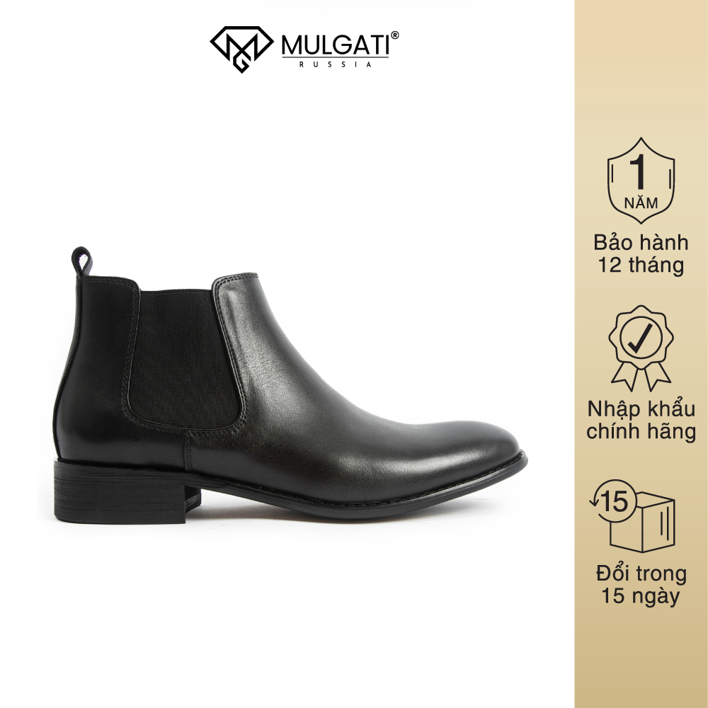 Chelsea boot nam mulgati ankle cổ cao da trơn - f708-5