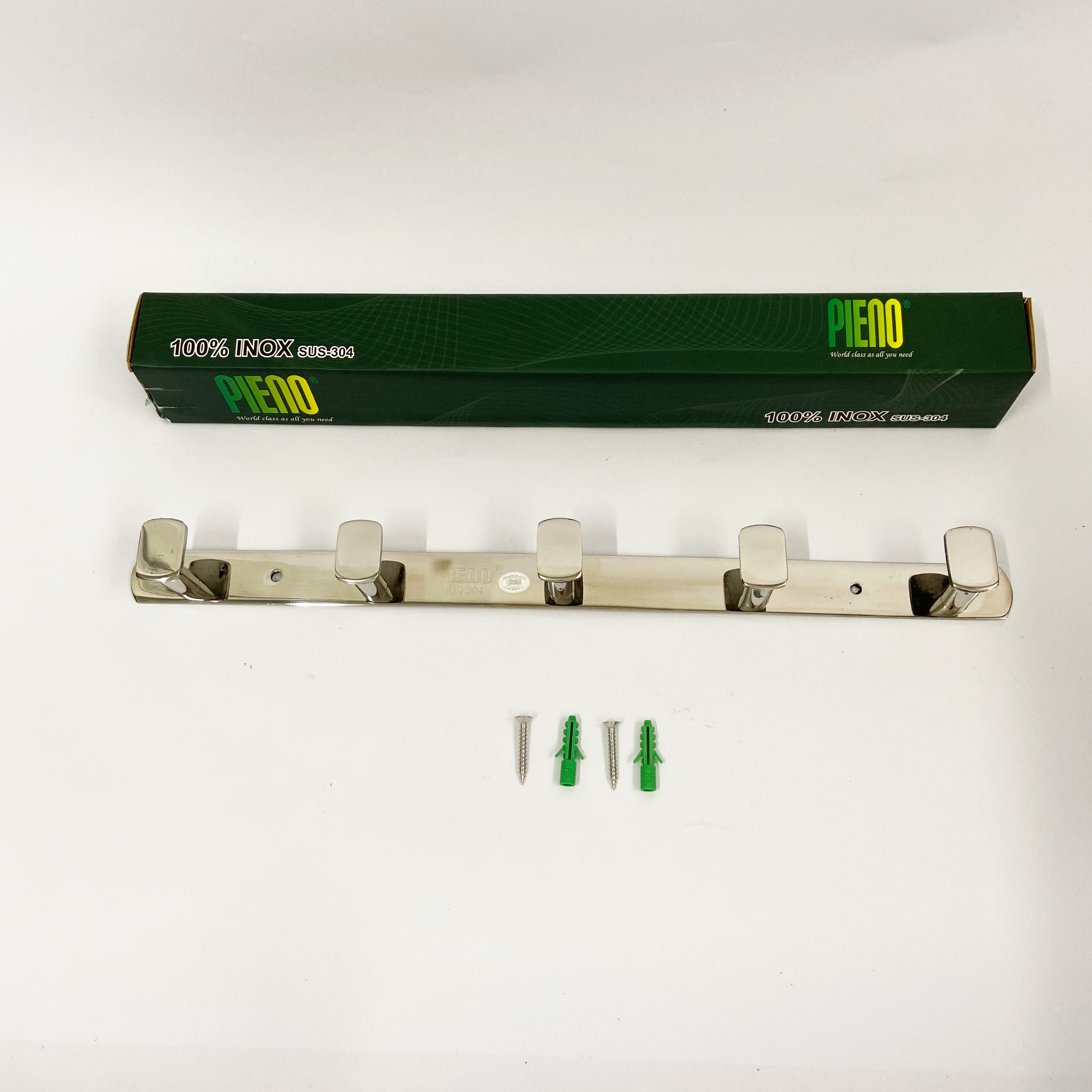 Móc áo gắn tường- móc áo inox 304 pieno gắn tường