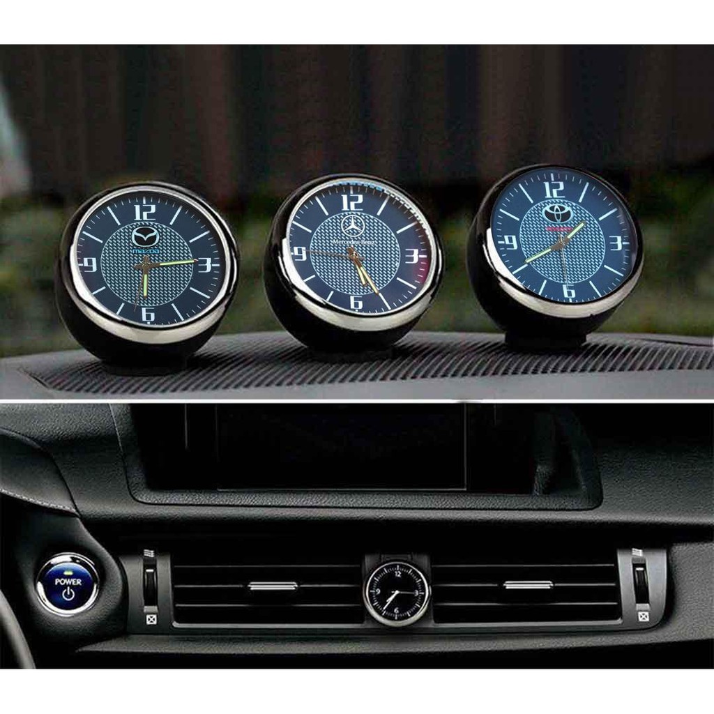 [HCM]Đồng hồ xem giờ có logo hãng xe ô tô để taplo và bàn làm việc