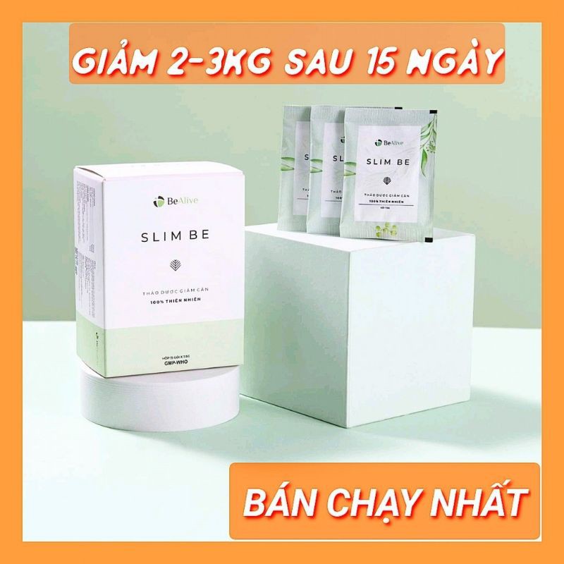 Viên uống giảm cân Slim Be - Be Alive - Cường Anh Mẫu mới ( Hộp 30 viên) - Kèm thẻ bảo hành