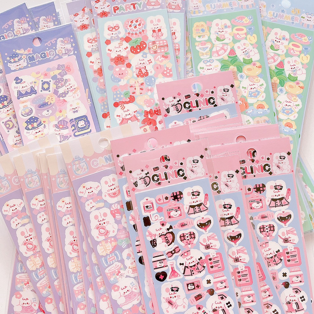 Stickers cún thỏ