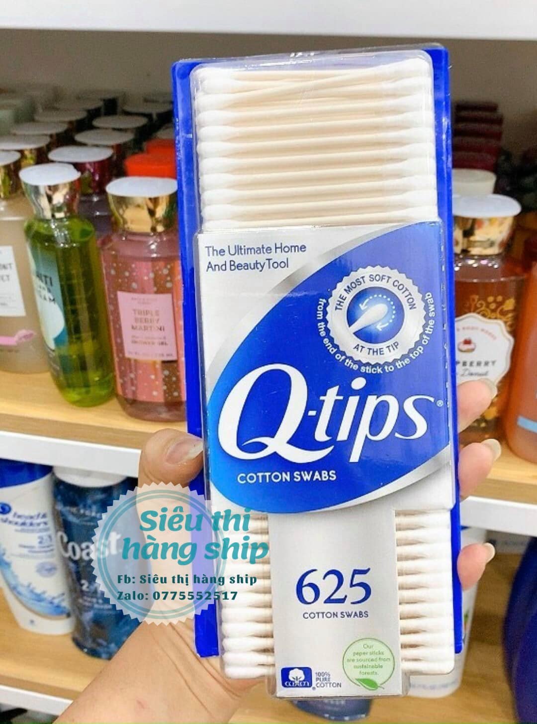 Bông tăm q-tips của mỹ hộp 625 cây