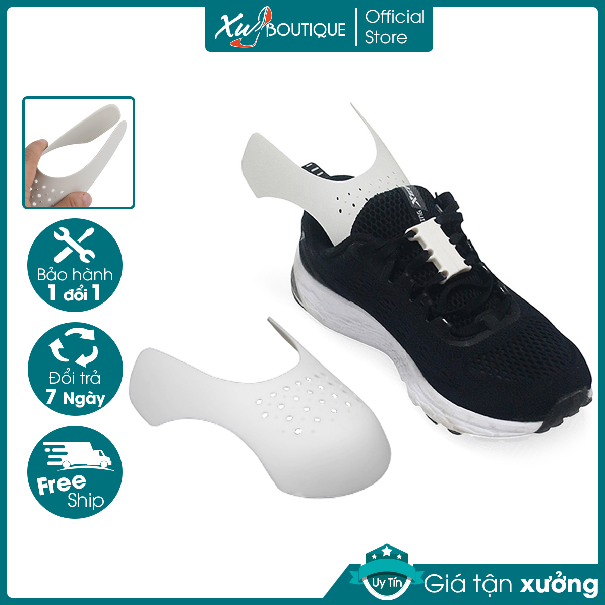 Bộ 2 Miếng Giữ Form Bảo Vệ Chống Nhăn Gãy Nứt Mũi Giày Thể Thao, Sneaker Tiện Dụng