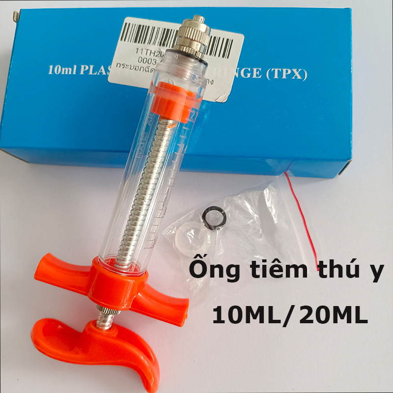 10ml/20ml xilanh meka ống tiêm cho thú cưng ăn uống bơm tiêm thép không gỉ