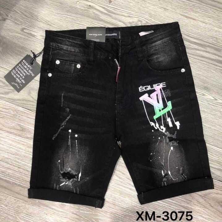 [ẢNH THẬT+VIDEO]Quần short jean nam cao cấp thêu logo VL chuẩn thời trang 2021 vải xịn ống suôn hàng Shop