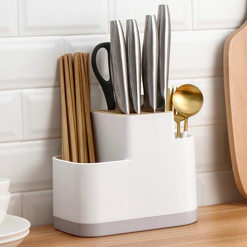 Ống đựng đũa, thìa, dao, kéo, muỗng 3 ngăn Vietcook sang trọng