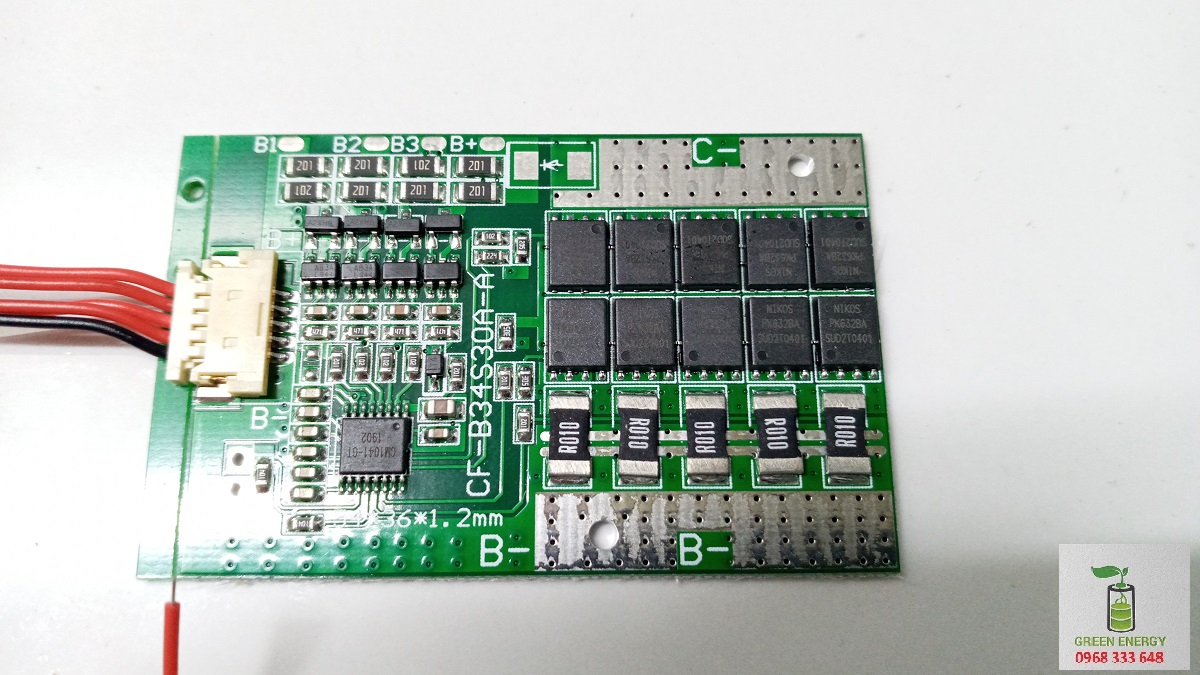 Mạch bảo vệ pin BMS 30A cho Pin Lithium 3.7V 4S 16.8V