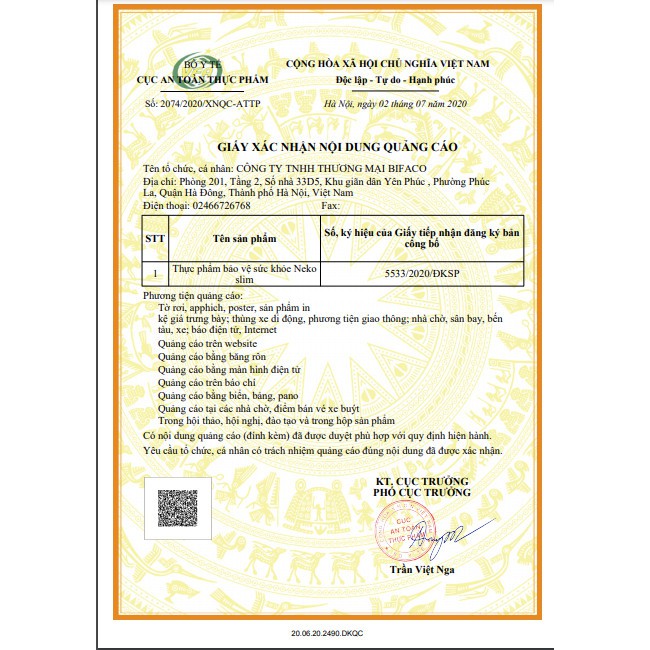 Giảm cân Neko Slim Chính Hãng Dynamo9x