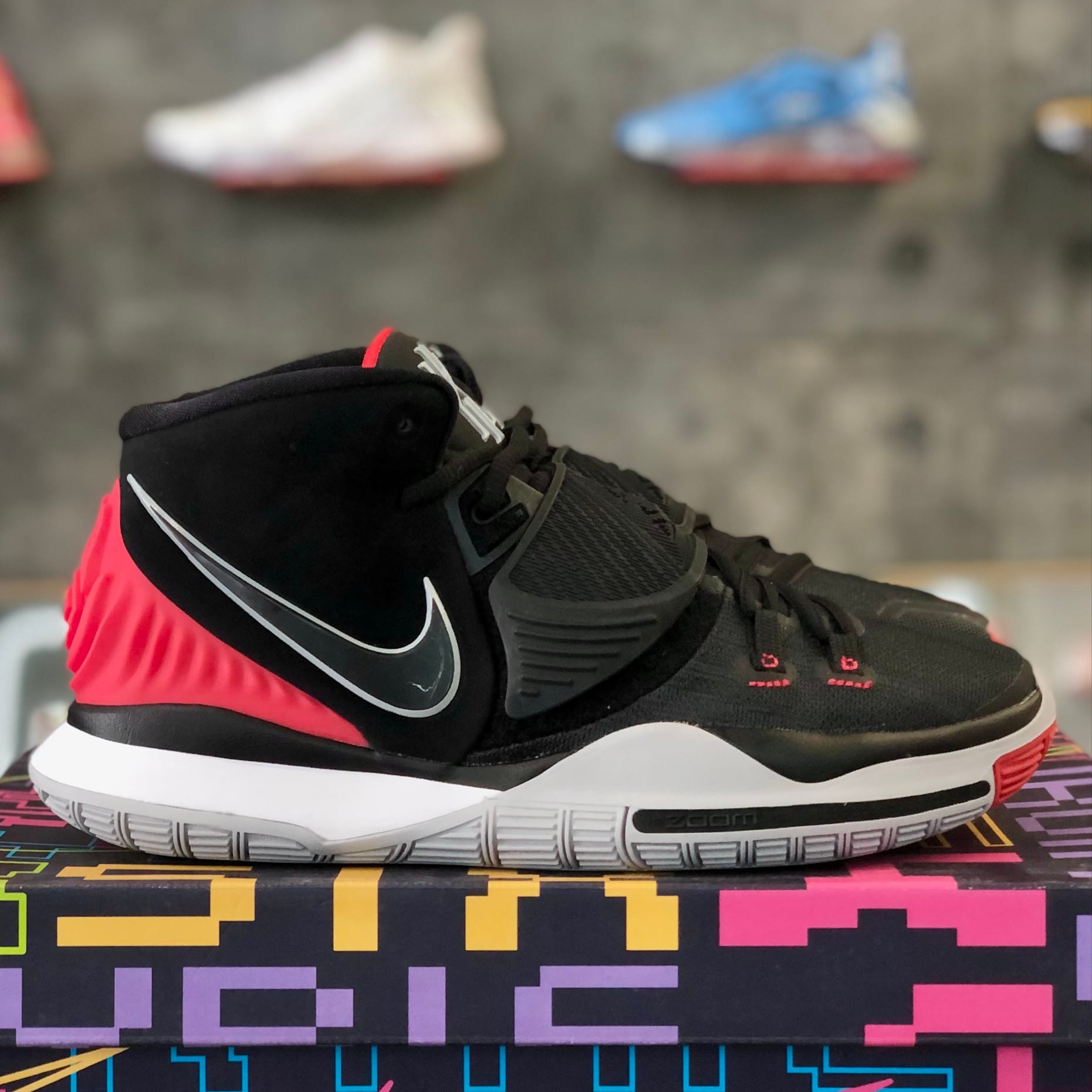 Giày bóng rổ chính hãng nike kyrie 6 'bred' - bq4630002