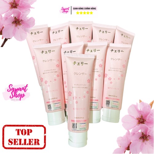 Sửa rửa mặt tạo bọt - sửa rửa mặt trắng da hoa anh đào nhật bản 150ml - savant shop