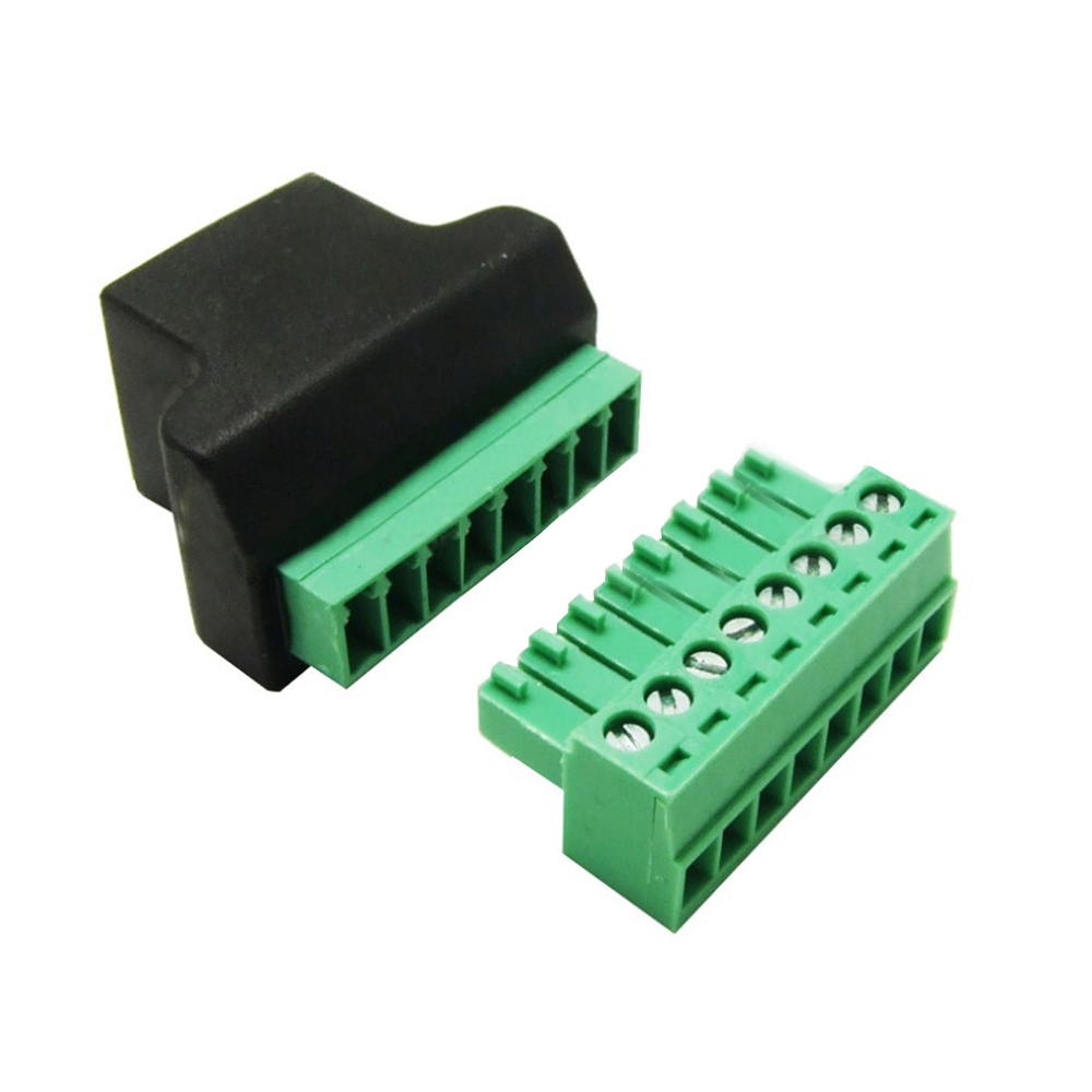 1 sztuk Rj45 z ekranowanym zcze wtykowe 8P Port sieciowy eski do 8P8C zielony zcze stykowe