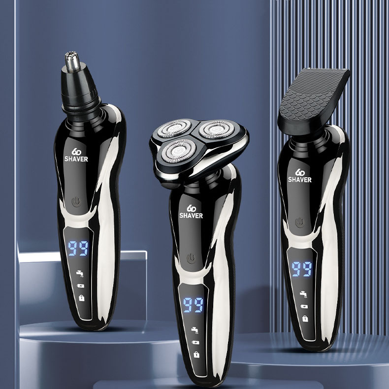 Máy cạo râu Shaver 1168 thế hệ mới với 3 lưỡi kép dễ dàng thay thế cạo sạch tận gốc nhỏ gọn tiện lợi