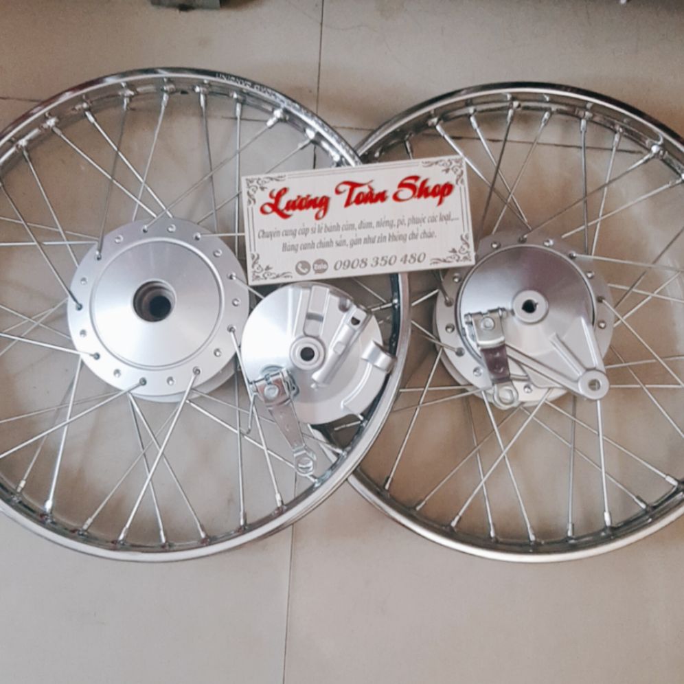 Bánh căm WAVE RIM đùm thexe wave 2018 niềng union trước 1.2 sau 1.4 kèm 2 má đùm trước sau