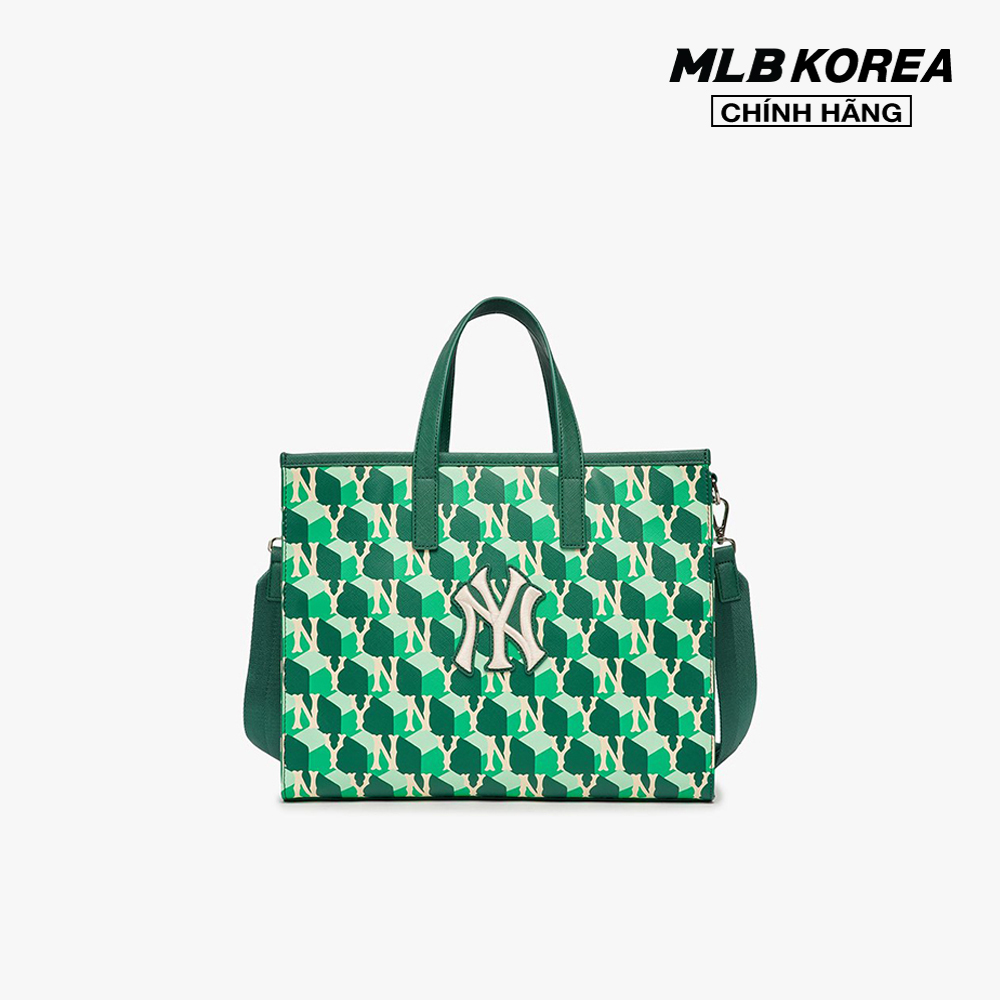 MLB Túi xách chữ nhật Cube Monogram Medium 3AORM042N50GND