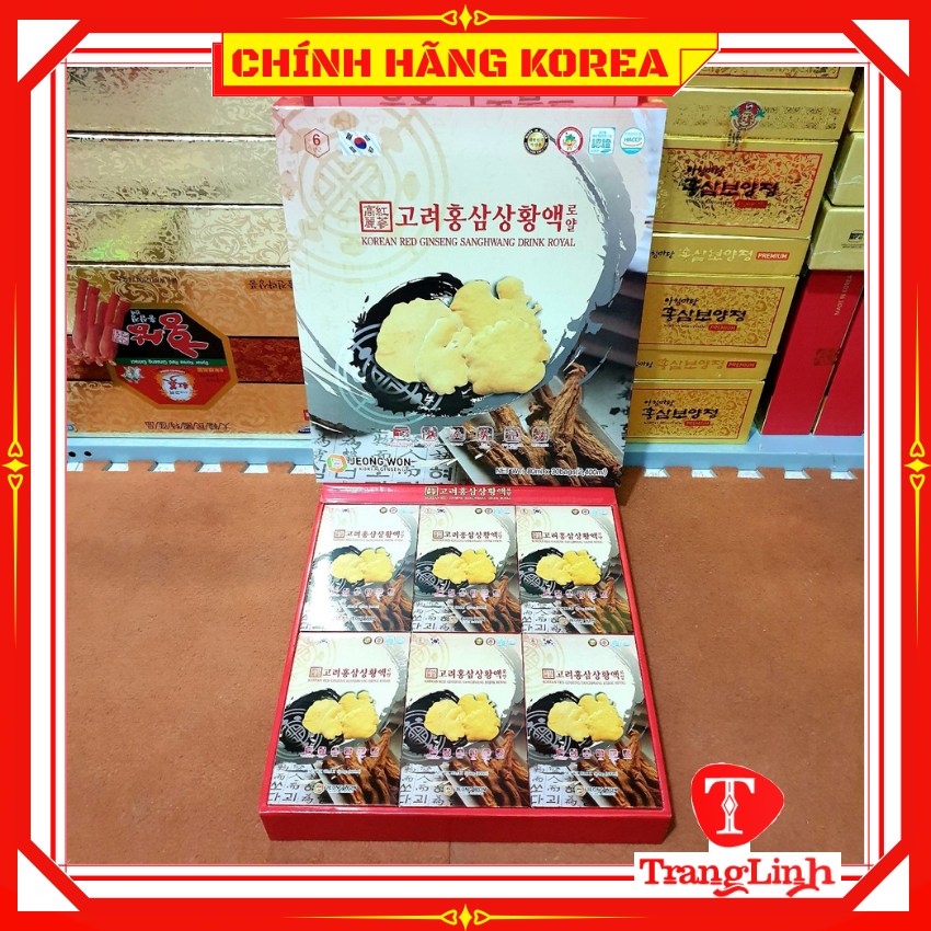 Nước sâm nấm thượng hoàng Jeong Won nguyên chất 100%, hộp 30 gói - Tăng đề kháng, Giải độc gan, Phòng ngừa ung thư, tranglinh