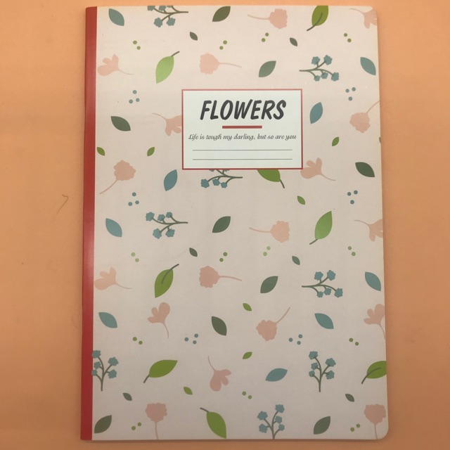 Vở kẻ ngang flower 72 trang hoạ tiết cá tính