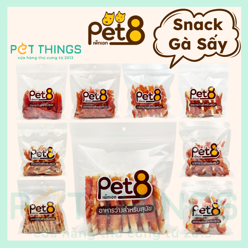 SNACK JERKY CHICKEN PET8 FOR DOG