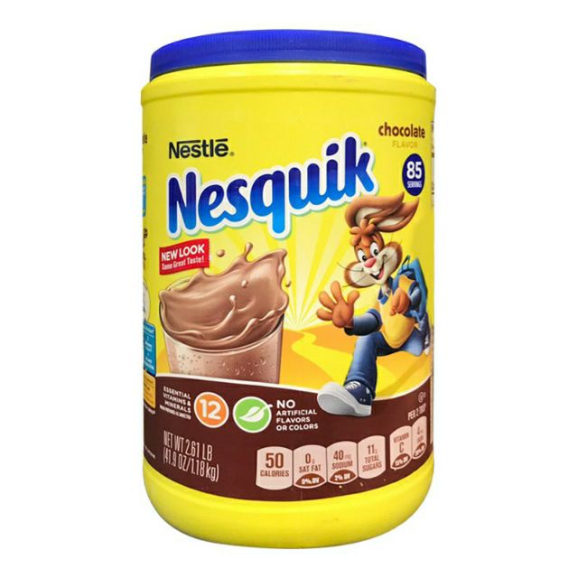 Bột cacao pha sữa Nestle Nesquik Chocolate của Mỹ 1,18kg