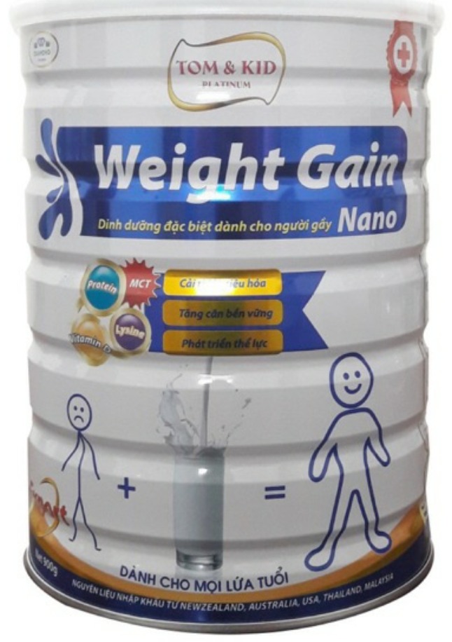 Sữa Weight Gain Nano -Dinh dưỡng đặc biệt dành cho người gầy .