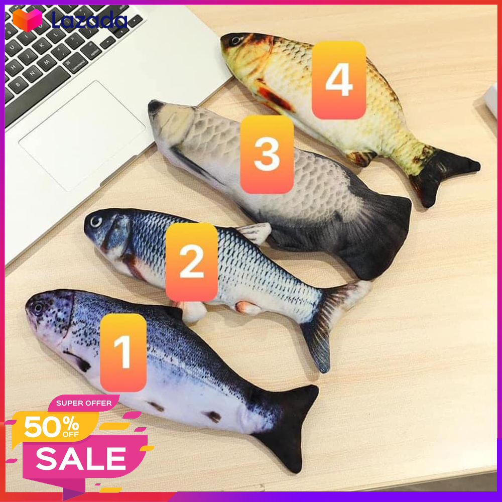 CÁ NHẢY VẪY ĐUÔI SẠC PIN - ĐỒ CHƠI CHO BÉ - ĐỒ CHƠI CHO THÚ CƯNG