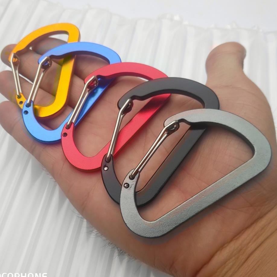 Móc khoá d 8cm bản nhôm đặc siêu cứng khoá siêu bền