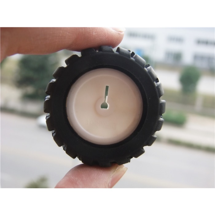 Bánh xe Trục chữ D đường kính 43mm phù hợp động cơ giảm tốc N20