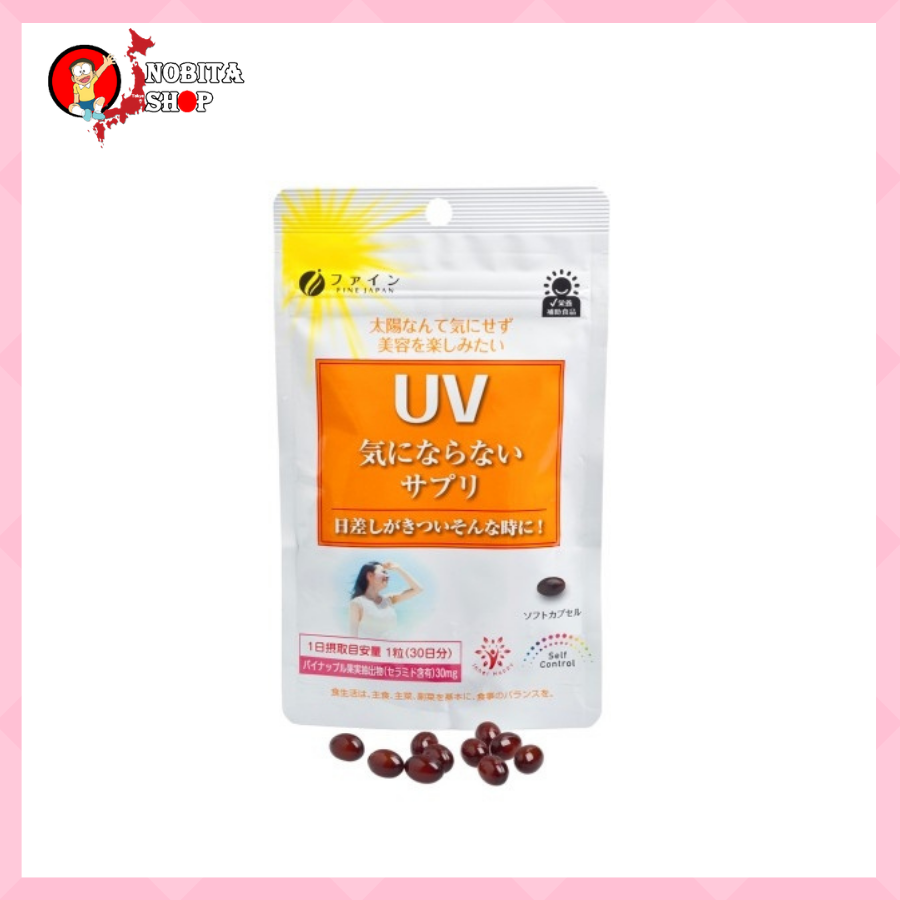 Viên uống chống nắng uv fine japan nhật bản 30 viên