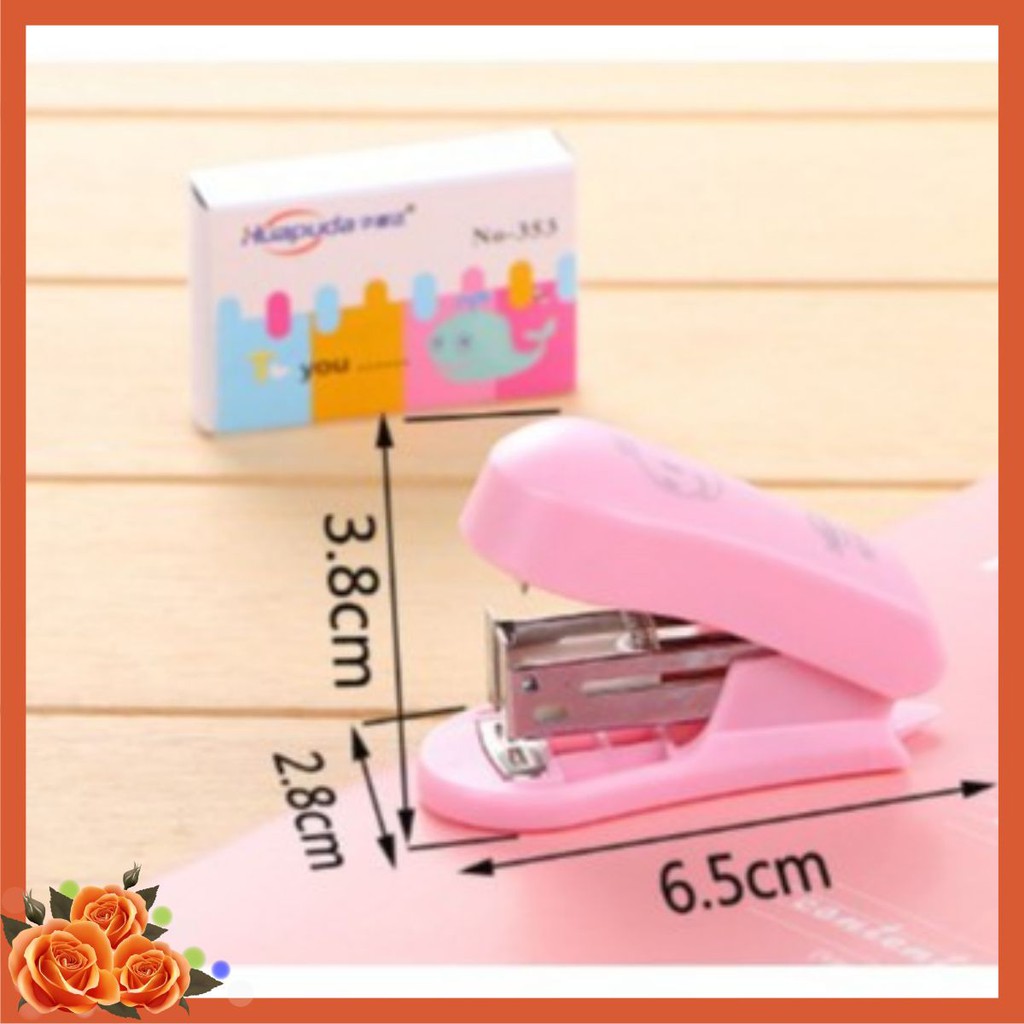Dập ghim loại nhỏ kèm 1 hộp ghim