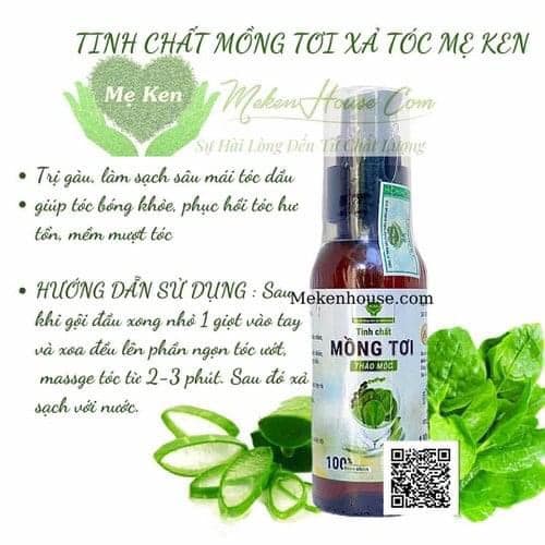Dầu xả thảo mộc thiên nhiên, Tinh chất thảo mộc mồng tơi Mẹ Ken, Giúp tăng cường độ ẩm, giúp tóc mềm, bóng mượt