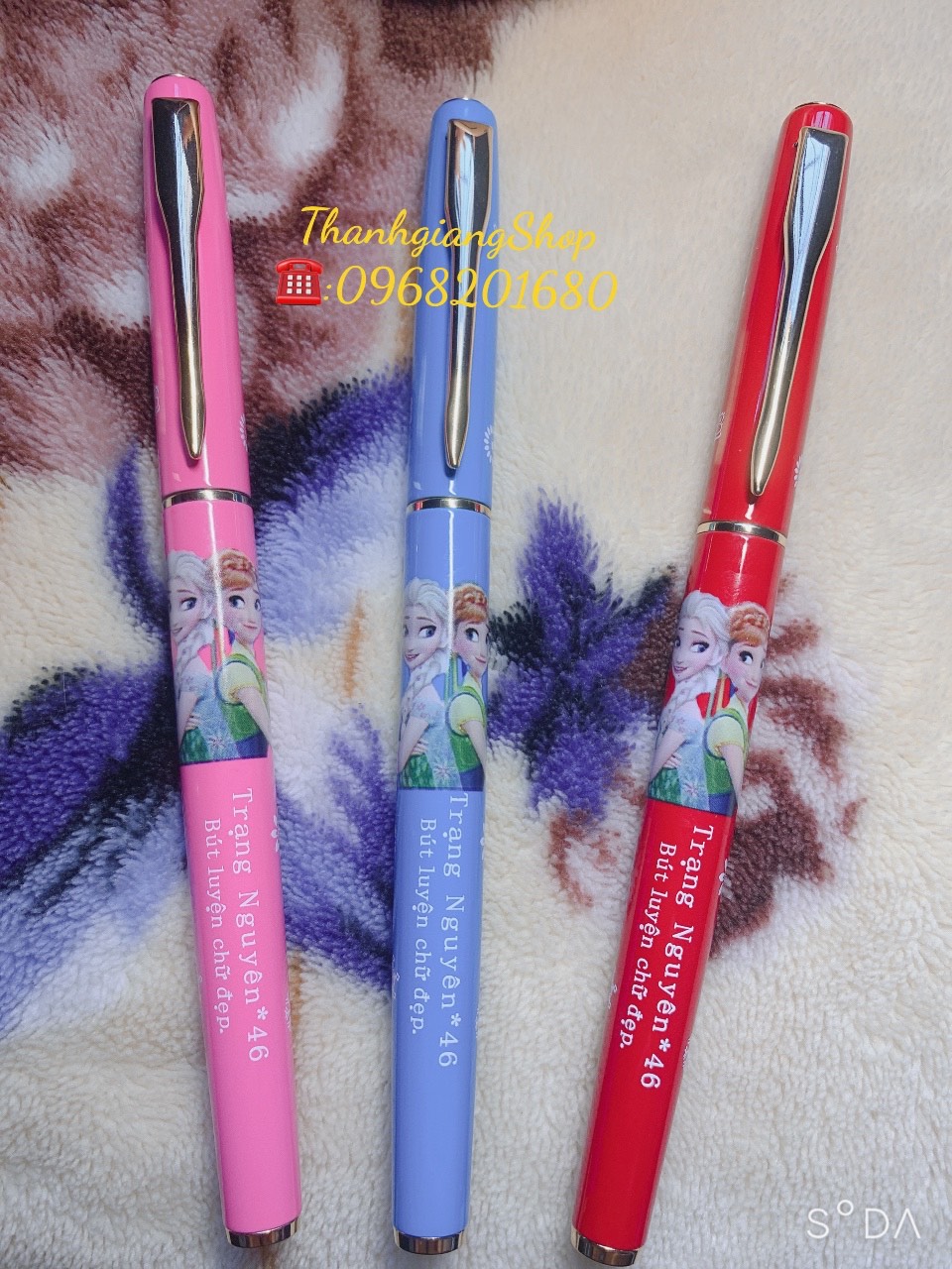Bút máy, Bút mực Luyện Viết Chữ Đẹp ngòi Hoa Vàng Trạng Nguyên 46 TẶNG ống mực xanh tím đen